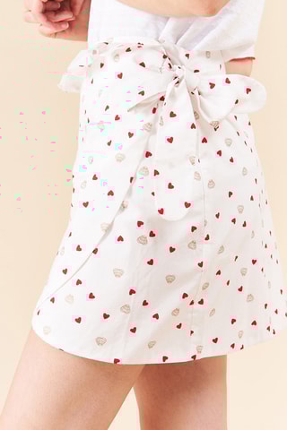 Wikkelrok Wit en Rood