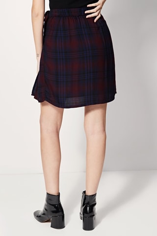 Geplooide Rok Hoge Taille Jeremya Marineblauw