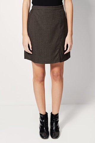 Rechte Rok Hoge Taille Juanita Grijs