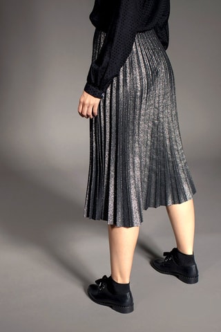 Plissérok Joel Zilverkleurig