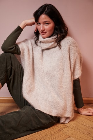 Maglia in mohair - Crema