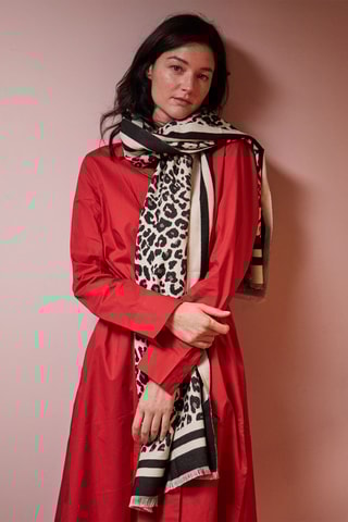 Foulard - Crema e marrone