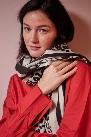 Foulard - Crema e marrone