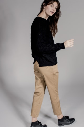 Maglia in misto mohair - Nero