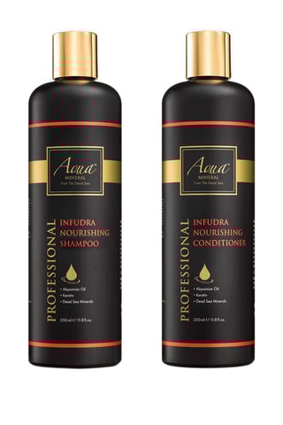 Estuche de champú y acondicionador Infudra - Para todo tipo de cabello - Aquamineral
