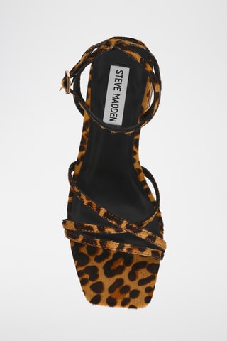 Sandales à talons en cuir - Marron