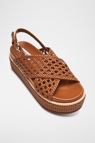 Sandales plateformes - Camel