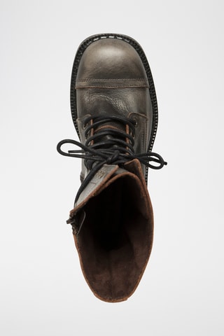 Bottes en cuir - Marron foncé