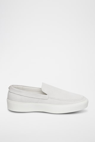 Mocassins en nubuck - Blanc