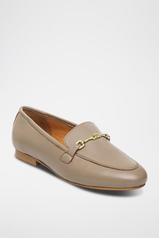 Mocassins en cuir - Beige