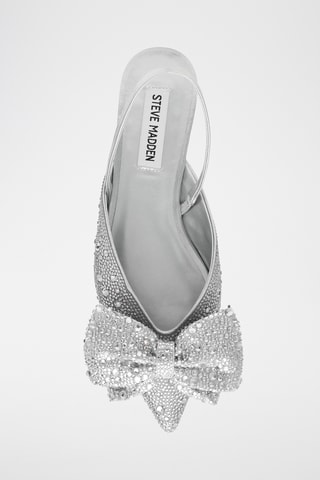 Sandales en satin - Argenté