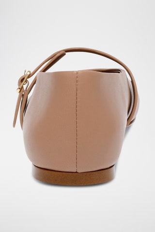 Babies en cuir de mouton - Marron clair