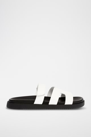 Mules en cuir - Blanc