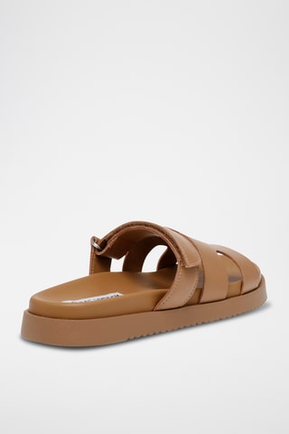Mules en cuir - Camel
