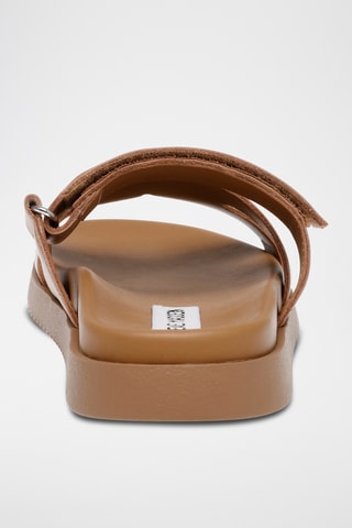 Mules en cuir - Camel