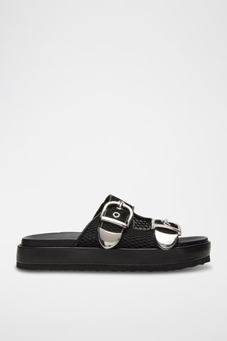 Mules plateformes - Noir