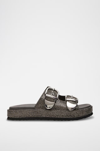 Mules plateformes - Argenté