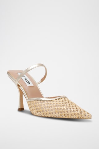 Mules à talons - Doré