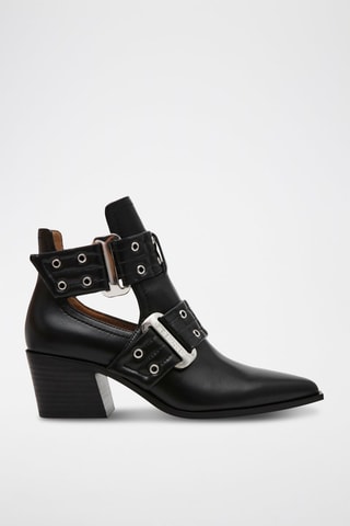 Bottines en cuir - Noir