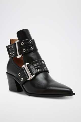 Bottines en cuir - Noir