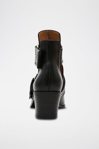 Bottines en cuir - Noir