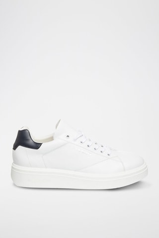 Baskets plateformes en cuir - Blanc