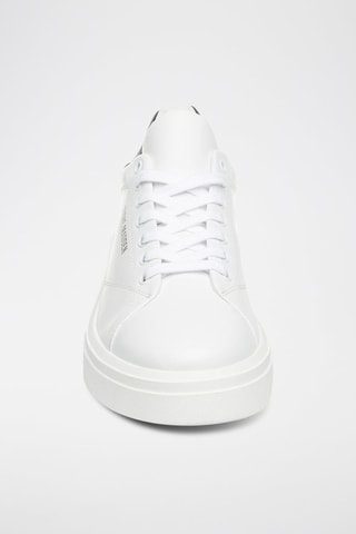 Baskets plateformes en cuir - Blanc