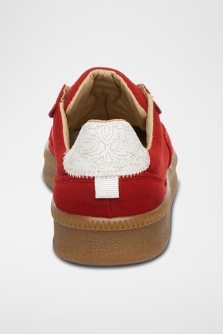 Baskets en nubuck - Rouge