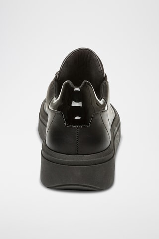 Baskets plateformes en cuir - Noir