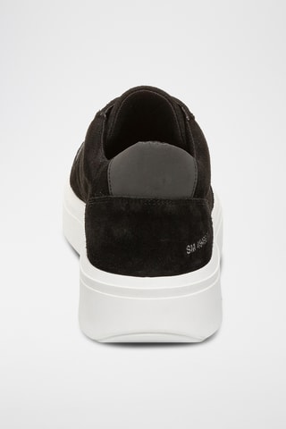 Baskets plateformes en nubuck - Noir