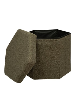 Pouf Jaiko - Kaki - En polyester