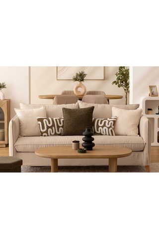 Pouf Jaiko - Kaki - En polyester