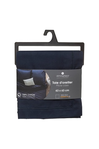 Taie d'oreiller en coton 115 g/m² - Bleu encre