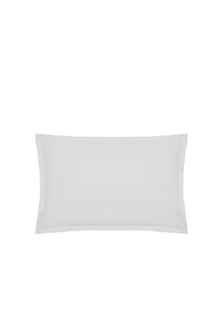 Taie d'oreiller en percale de coton 80 fils/cm² - Blanc