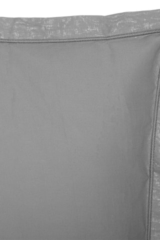 Taie d'oreiller en percale de coton 80 fils/cm² - Gris