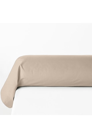 Taie de traversin en coton 145 g/m² - Beige - 85 x 185 cm