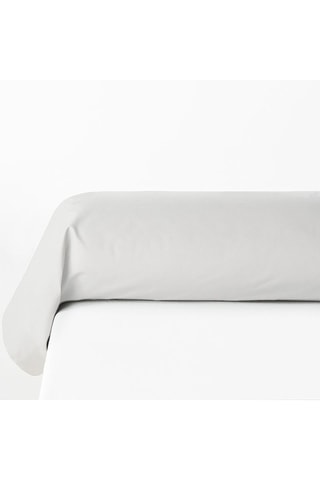 Taie de traversin en coton 145 g/m² - Blanc - 85 x 185 cm