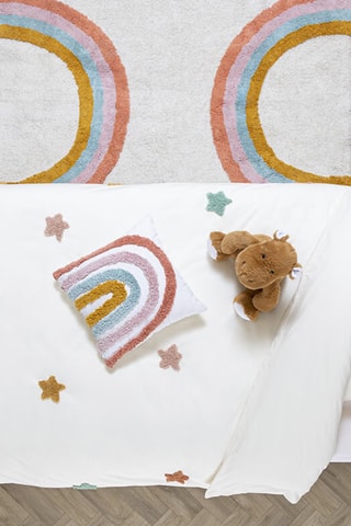 Parure de couette en coton 130 g/m² Tuf - Blanc