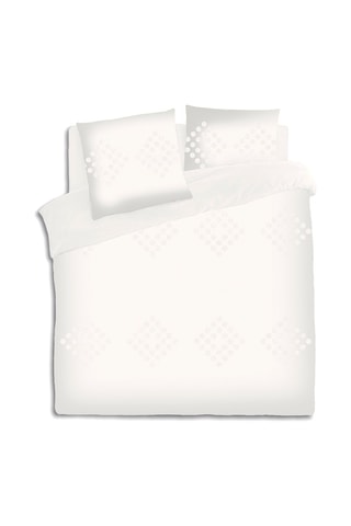 Parure de couette en coton 115 g/m²  Tuft  - Ivoire