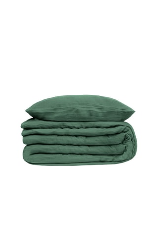 Parure de couette Flora - Sauge