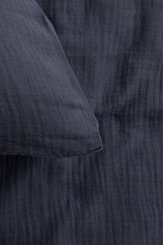 Parure de couette Flora - Bleu nuit