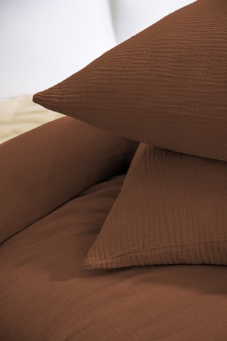 Parure de couette Flora - Marron