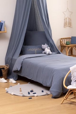 Parure de couette Lili - Bleu-gris