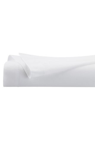 Drap plat en percale de coton 115 g/m² - Blanc