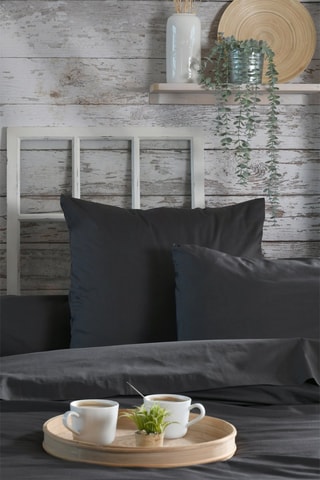 Drap plat Elysée - Anthracite