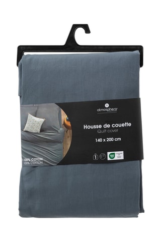 Housse de couette en coton 115 g/m² - Bleu