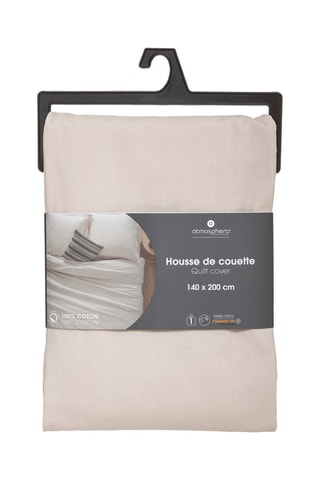 Housse de couette en coton 115 g/m² - Beige