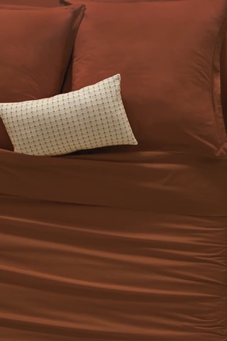 Housse de couette en coton 115 g/m² - Terracotta