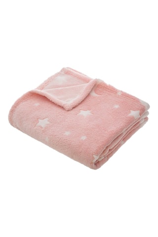 Plaid Phospho - Rose - 150 x 125 x 1 cm