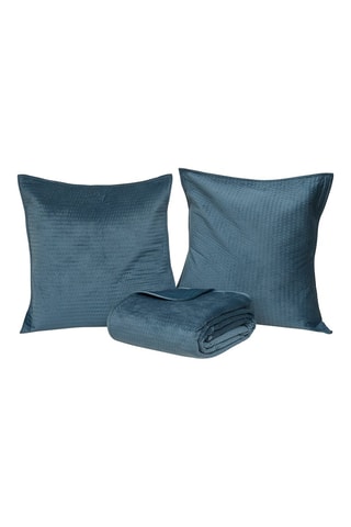 Ensemble couvre-lit Lilou - Bleu